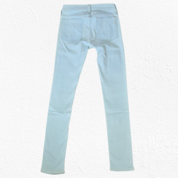 Rag and Bone Light Wash Mid Rise Capri USA Made Cropped Fay Skinny Jeans Size 24 - Picture 10 of 10
